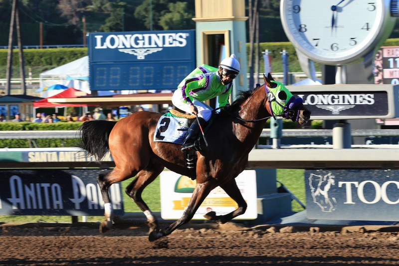 Racing day at Santa Anita Park